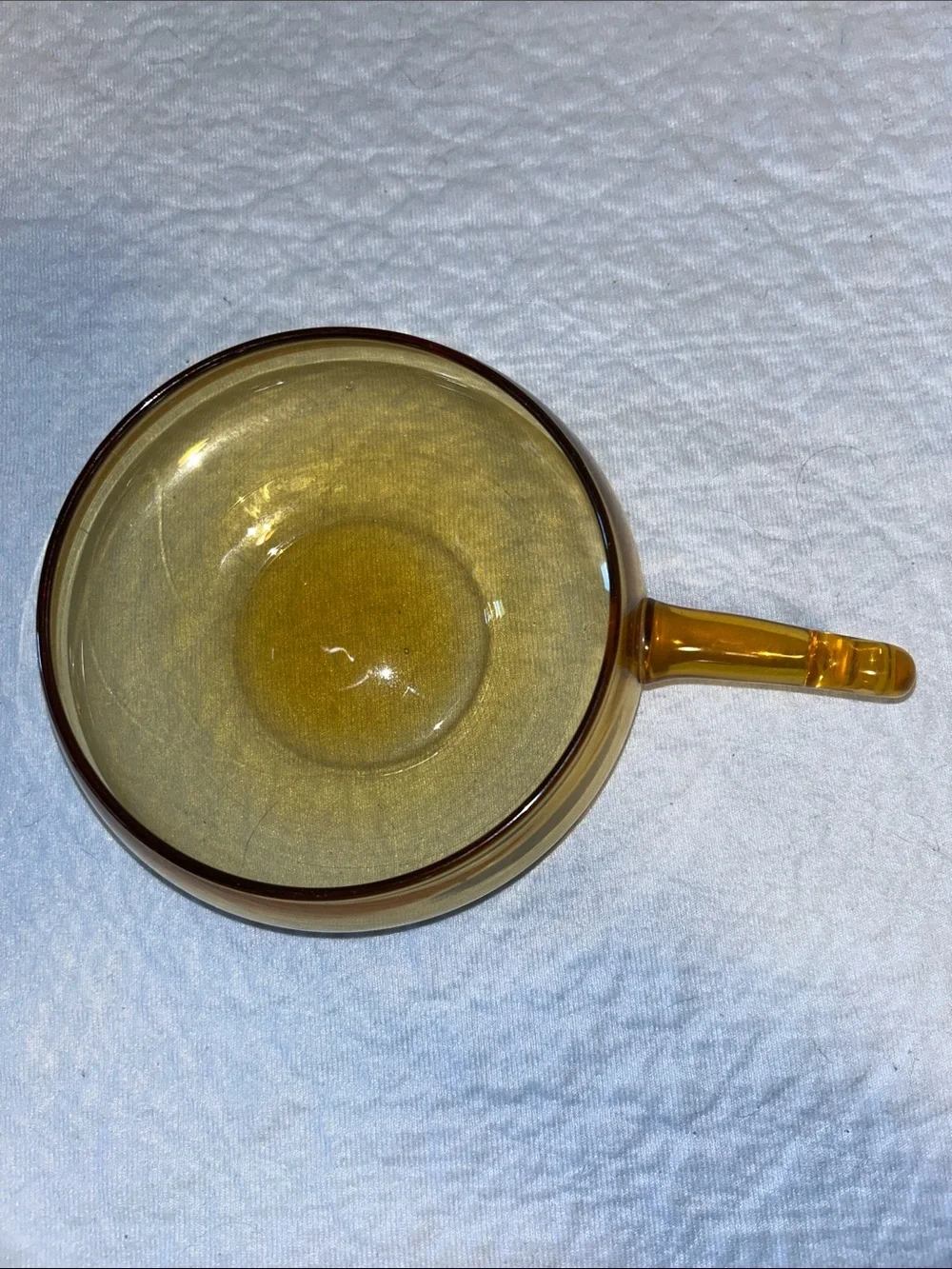 MCM Empoli Art glass Amber Handled Serving Bowl